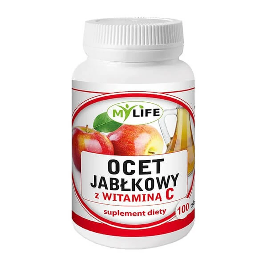 Apfelessig mit Vitamin C, Tabletten, 100 Stück.