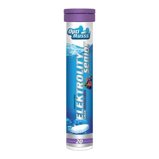 Senior Optimusss électrolytes, comprimés effervescents, goût fruits des bois, 20 pcs.