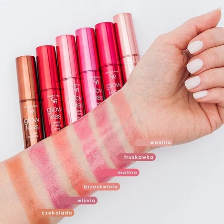 Golden Rose Glow Kiss Tinted Lip Balm, koloryzujący balsam do ust, 03 Berry, 3 g: ceny i cechy