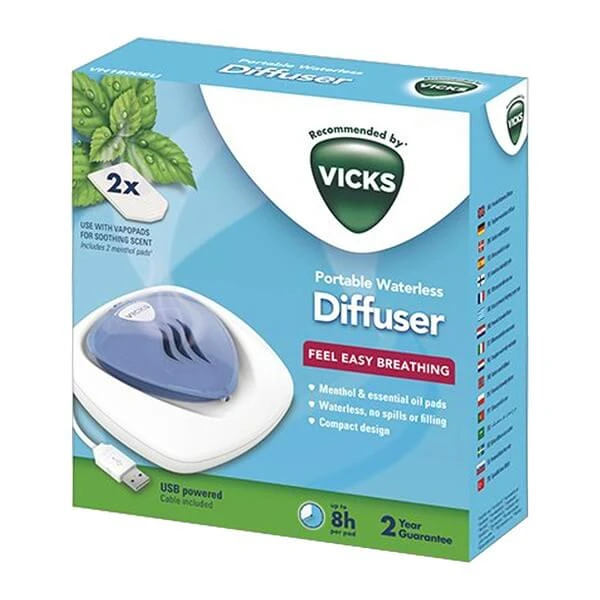 Vicks olieverdamper VH1800 EU met 2 patronen, 1 st.