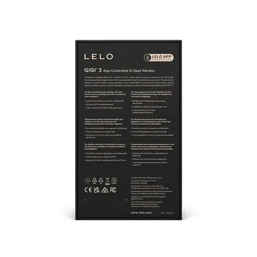 LELO Gigi 3, vibrator pentru punctul G, Deep Rose, 1 buc.