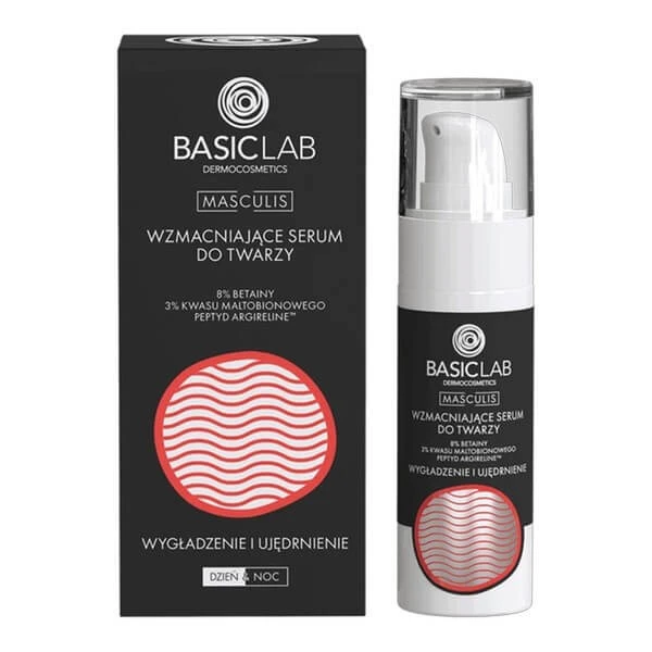 BasicLab Masculis, verstevigend gezichtsserum gladmakend en verstevigend, 30 ml