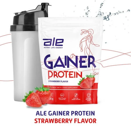 ALE Gainer Protein Strawberry Flavor, powder, 1000 g