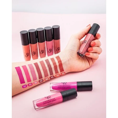 Golden Rose Longstay Liquid Matte Lipstick, barra de labios líquida mate, 16, 5,5 ml