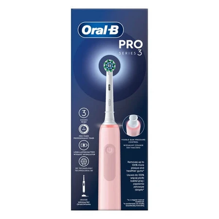 Oral-B, Pro Series 3, roz, periuță de dinți electrică