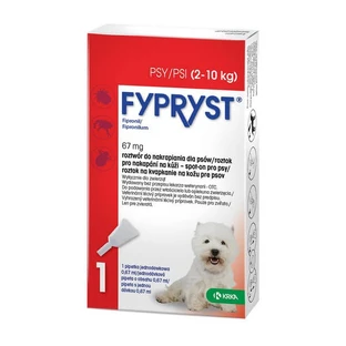 Fyprist 67 mg, soluzione spot-on per cani da 2 a 10 kg, 0,67 ml