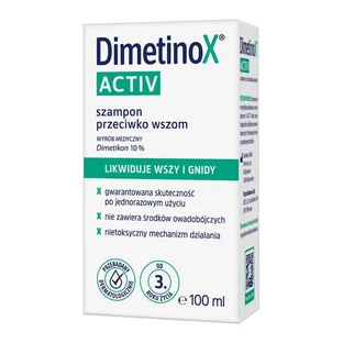 DimetinoX Activ, champú antipiojos, 100 ml.