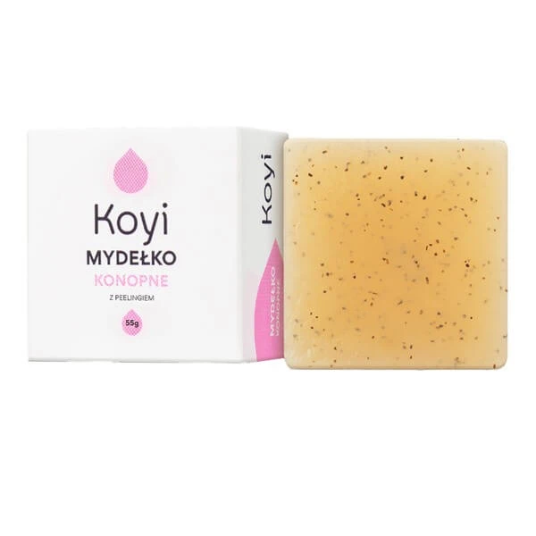 Koyi, hennepzeep met scrub, 55 g