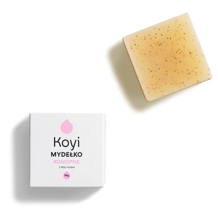 Koyi, mydełko konopne z peelingiem, 55 g: ceny i cechy