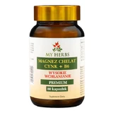My Herbs Magnesium-Zink-Chelat + B6, Kapseln, 80 Stk.