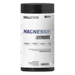 Skill Nutrition Citrate de Magnésium + B6, gélules, 180 pcs.