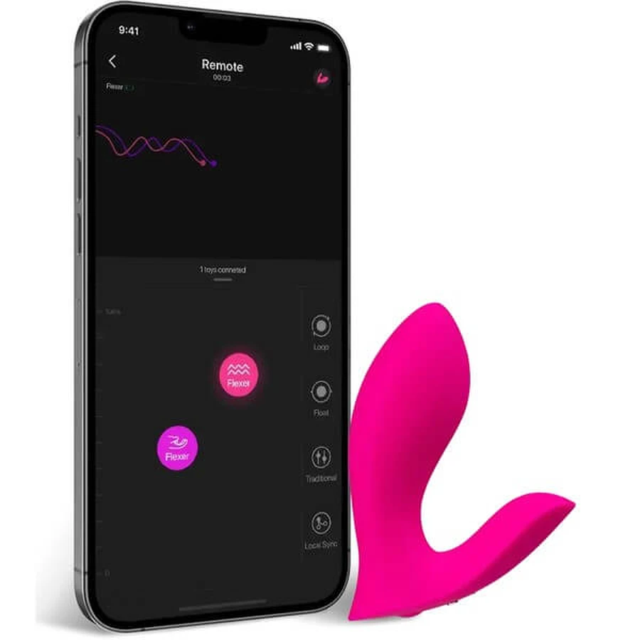 Lovense Flexer, vibratore controllato da app, 1 pezzo.