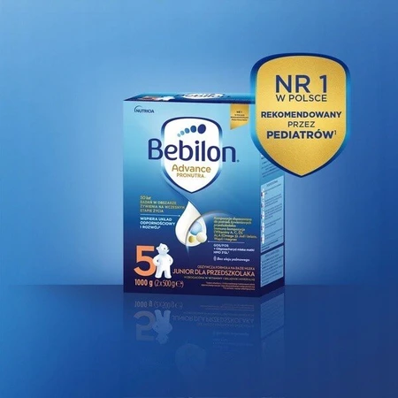 Set of 2 x Bebilon Advance Pronutra 5, Junior, 1000 g + Bioderma ABCDerm Cold-Cream, 1l