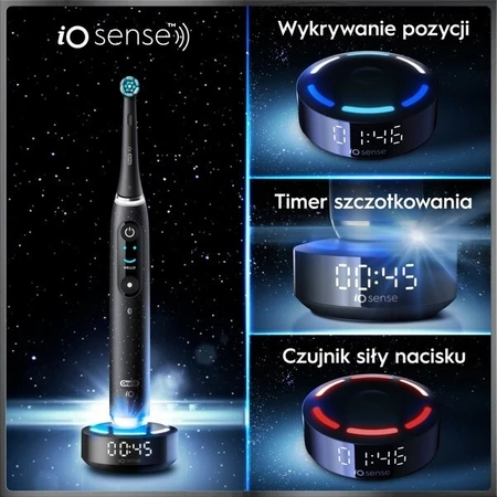 Oral-B iO 10, elektrische tandenborstel, Cosmic Black, 1 st.