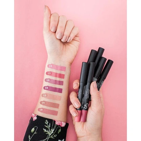Golden Rose Matte Crayon Lipstick, matter Lippenstift in Buntstiftform, 01, 3,5 g
