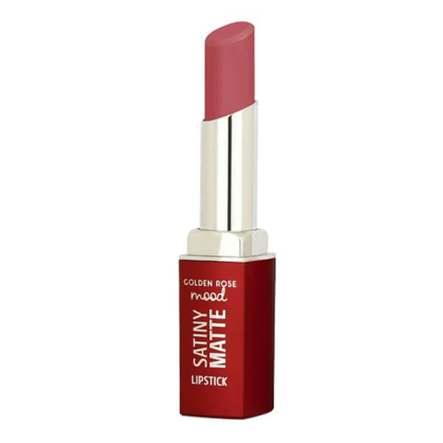 Golden Rose Mood Satiny Matte Lipstick, matte lippenstift, 06, 3.5 g