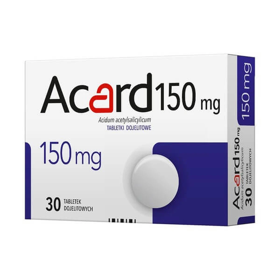 Acard, 150 mg, enterale Tabletten, 30 Stück.