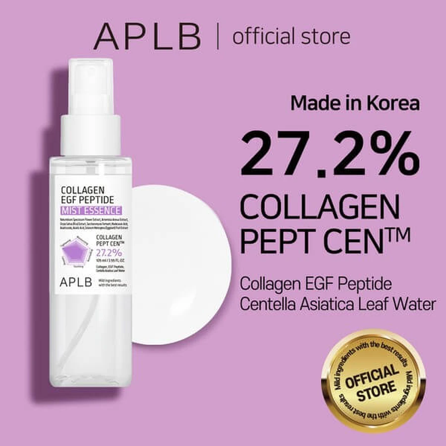 APLB Collagen EGF Peptide Mist Essence, Gesichtsnebel-Essenz mit Collagen und EGF-Peptiden, 105 ml.