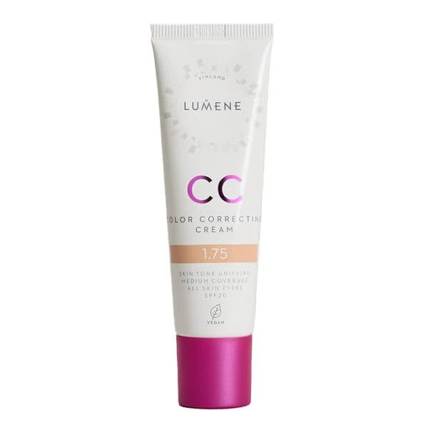 Lumene CC Color Correcting Cream, corrigerende CC crème SPF 20, 1.75 (N), 30 ml.