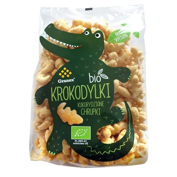 Granex, Krokodillen BIO, maïscrisps, 80 g