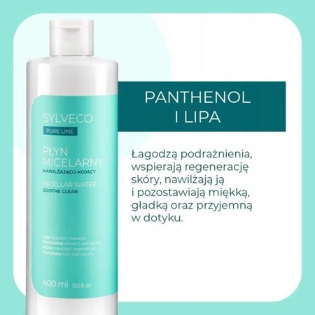 Sylveco Pure Line, hydraterende en verzachtende micellaire lotion, 400 ml