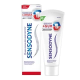 Sensodyne Sensitivity &amp; Gums Whitening, pasta dentífrica blanqueadora para dientes sensibles con flúor, 75 ml