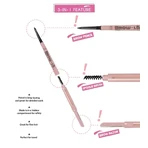 J.Cat Beauty Brow-LA 3-in-1 Mapping &amp; Shaping Brow Pencil, 3-in-1 Brow Styling Pencil, 104 Rich Brown, 0.08 g