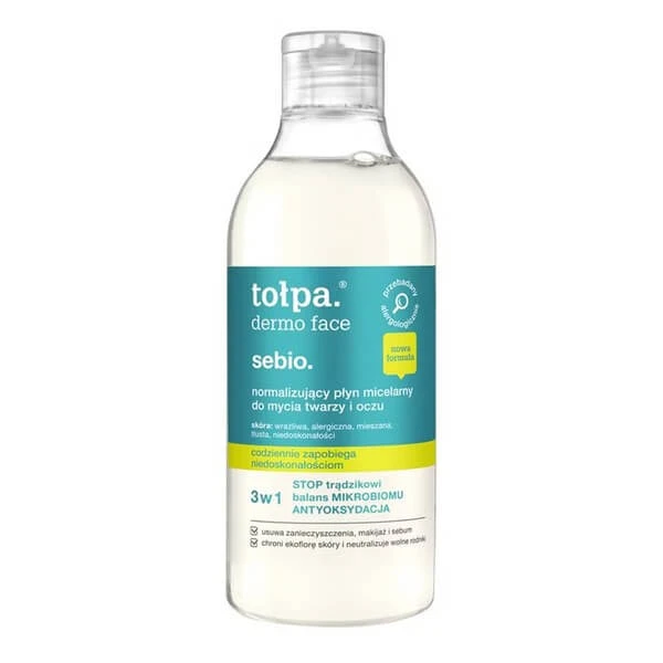 Tolpa dermo face sebio, normaliserende micellaire lotion, 400 ml