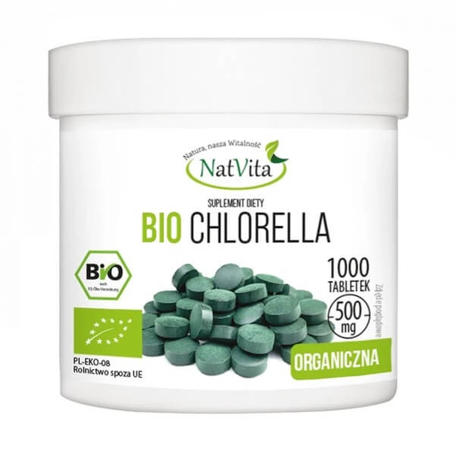 NatVita Bio Chlorella, tablets, 1000 pcs.