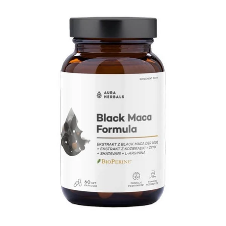 Aura Herbals Maca Negra Fórmula, cápsulas, 60 uds.
