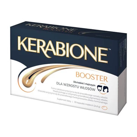 Set Kerabione Booster, capsule, 30 buc. + Kerabione, pentru păr, unghii, piele, capsule, 60 buc.