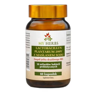 My Herbs Lactobacillus Plantarum 299V met natriumbutyraat, capsules, 60 st.