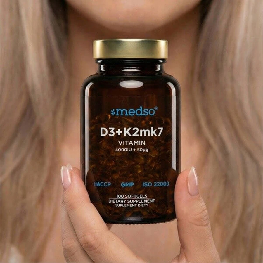 Medso D3 + K2 MK7, soft capsules, 100 pcs.
