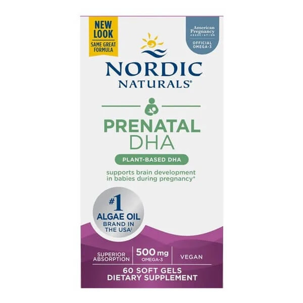 Nordic Naturals Prenatal DHA Vegan 500 mg, capsules, 60 st.