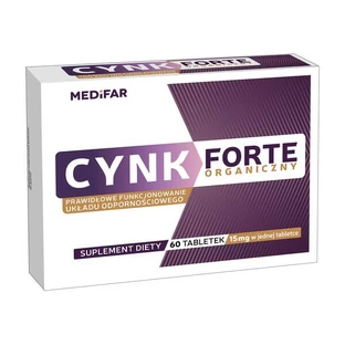 Medifar Bio Zink Forte, tabletten, 60 st.