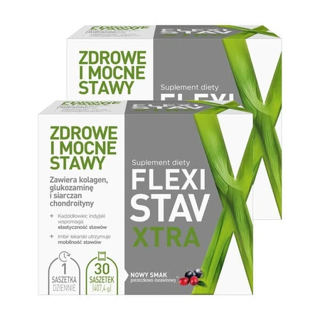 Set van 2x FlexiStav Xtra, poederzakjes, 30 stuks.