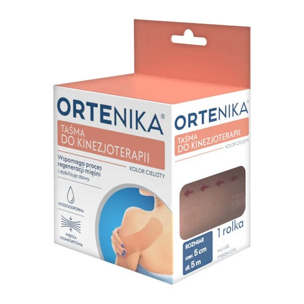 Orthogenics, kinesiotherapietape, 5 cm x 5 m, vleeskleurig, 1 rol