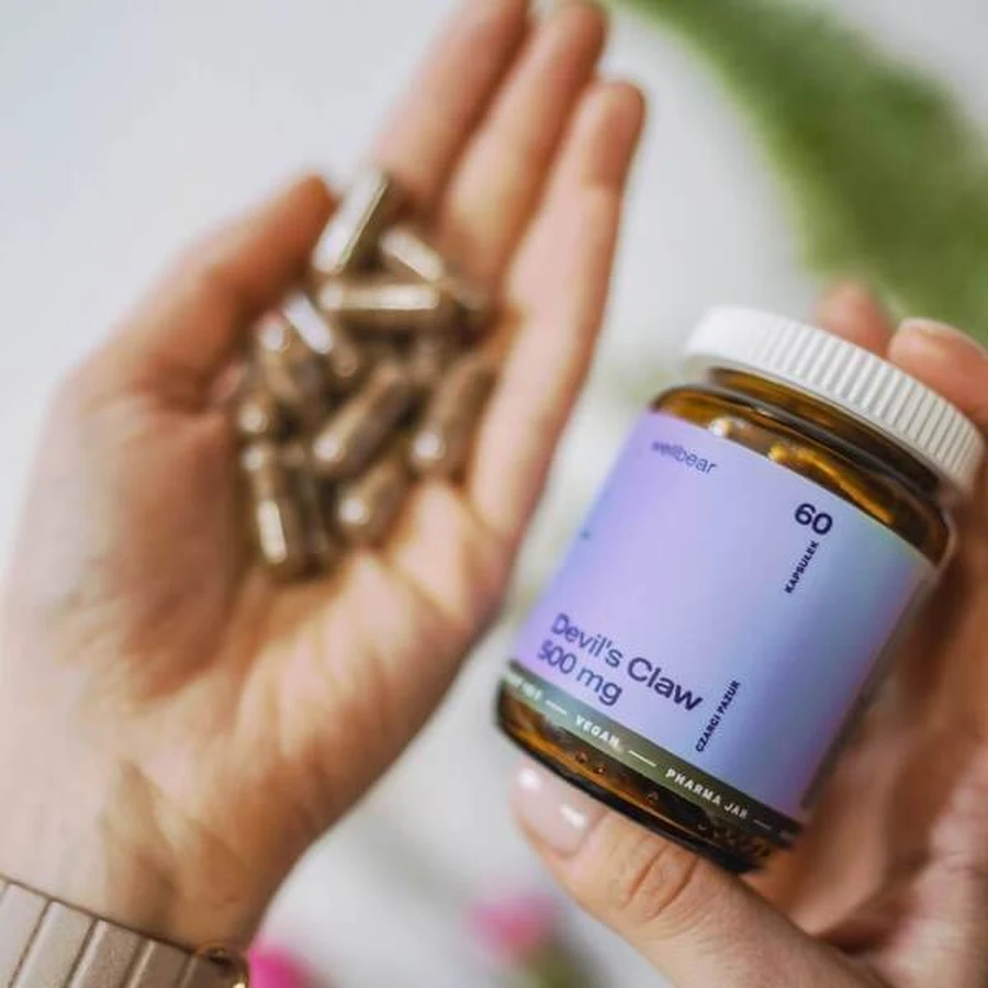 Wellbear Duivelsklauw 500 mg, capsules, 60 st.