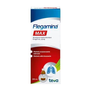 Flegamina Max, 8 mg/5 ml, siroop, 200 ml
