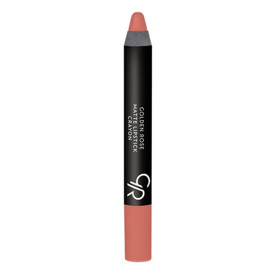 Golden Rose Matte Crayon Lipstick, ruj mat în creion, 27, 3.5 g