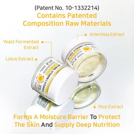 APLB Retinol Vitamin C Vitamin E Gesichtscreme, Anti-Aging-Creme mit Retinol und den Vitaminen C und E, 55 ml
