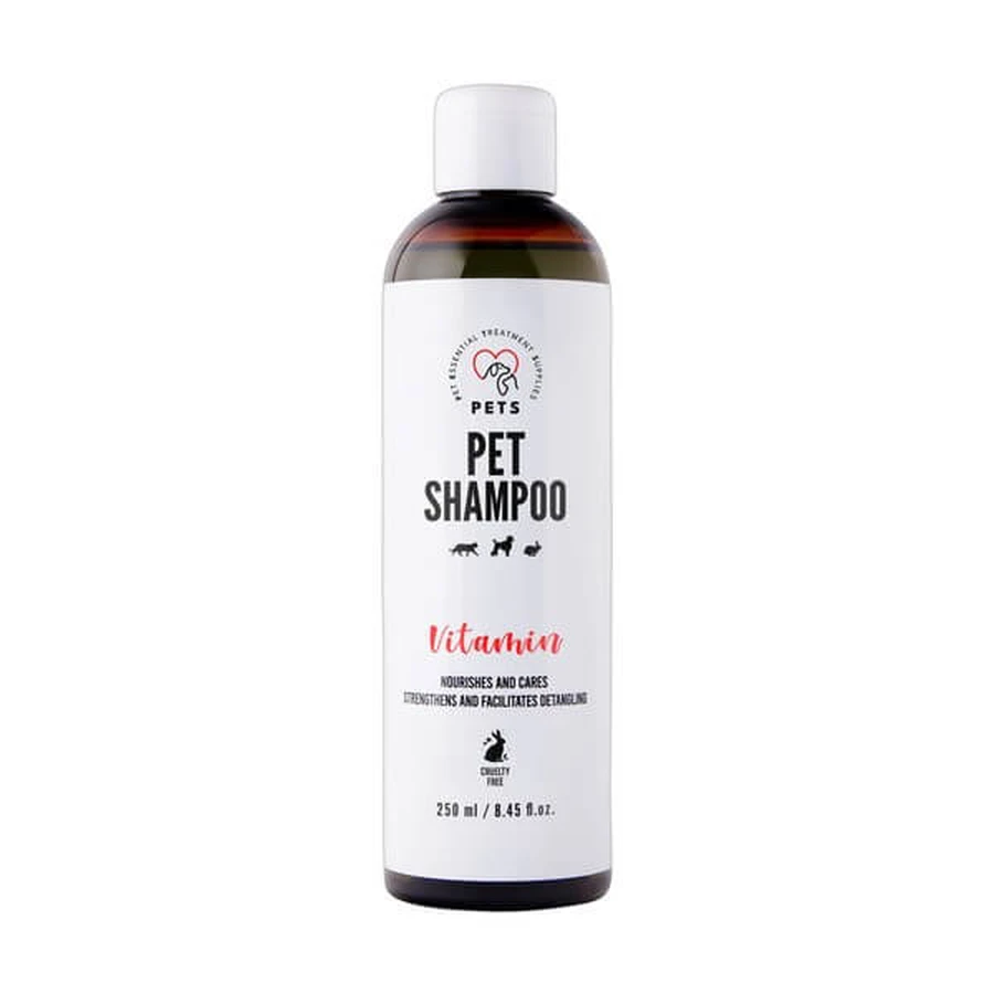 PETS Pet Shampoo Vitamin - Champú vitaminado, 250 ml.