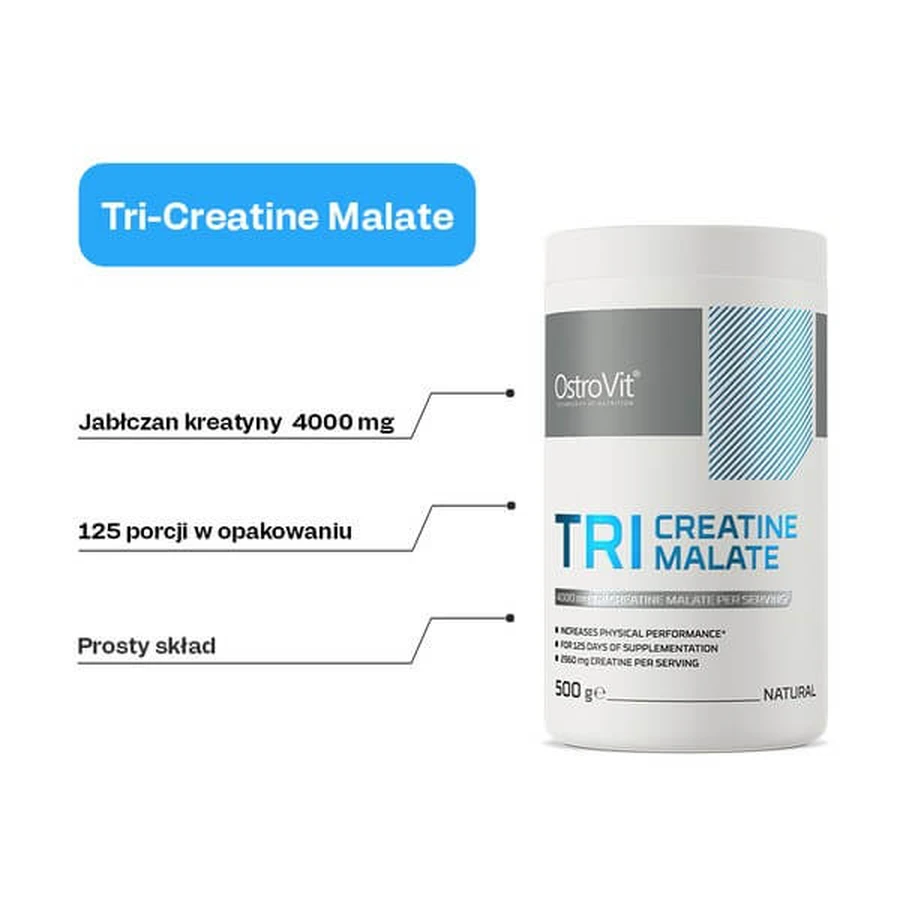 OstroVit Tri-Creatina Malato, polvere, 500 g