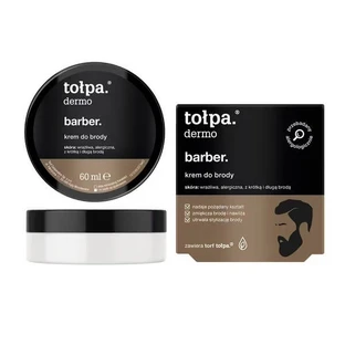 Tolpa dermo barber., vochtinbrengende en verzachtende baardcrème, 60 ml
