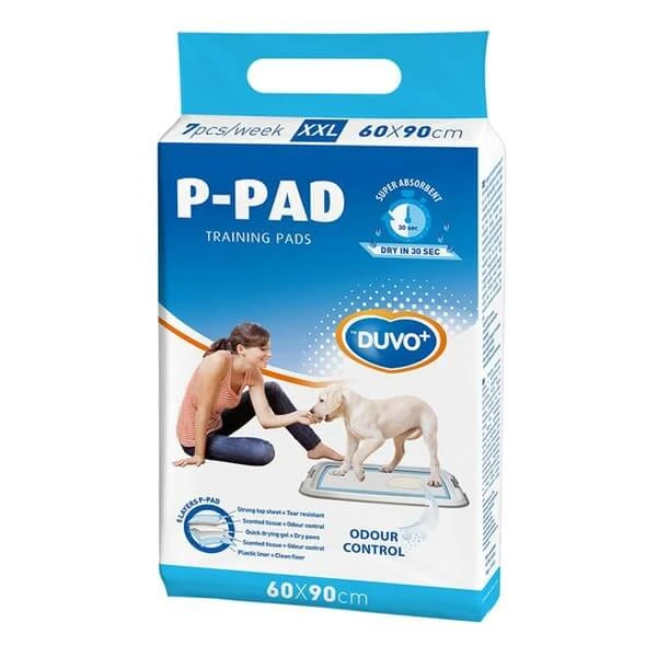 Duvoplus P-Pad, sterk absorberend trainingskussen voor honden, XXL, 60x90 cm, 7 st.
