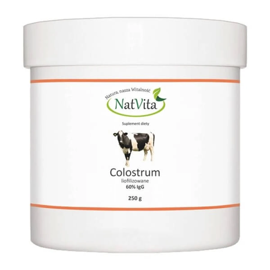 NatVita Colostrum liofilizowane 60% IgG, proszek, 250 g: ceny i cechy