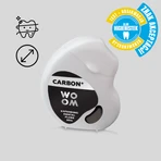 WOOM Carbon+, ață dentară umflantă cu carbon activ, 30 m