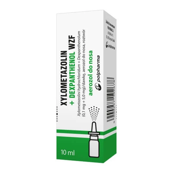 Xylometazoline + Dexpanthenol WZF, (0,1mg+5,0mg)/dosis, neusspray, 10 ml