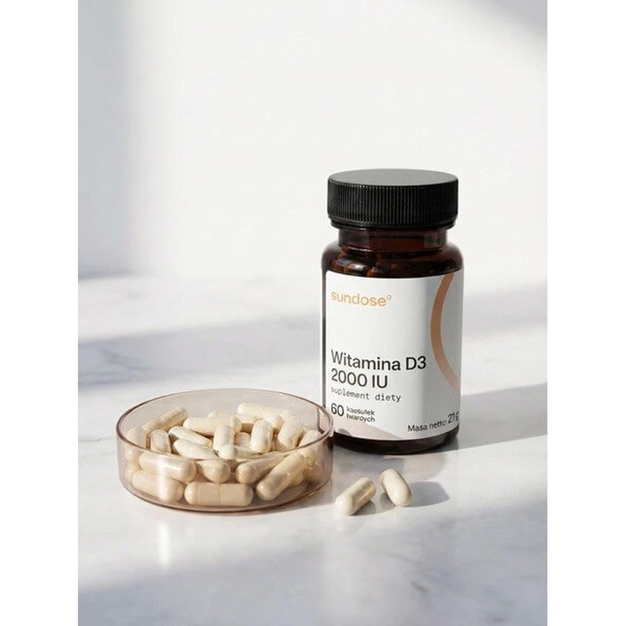Sundose Vitamina D3 2000 UI, capsule rigide, 120 pezzi.