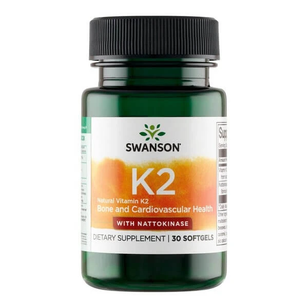 Swanson Vitamine K2 + Nattokinase, capsules, 30 st.